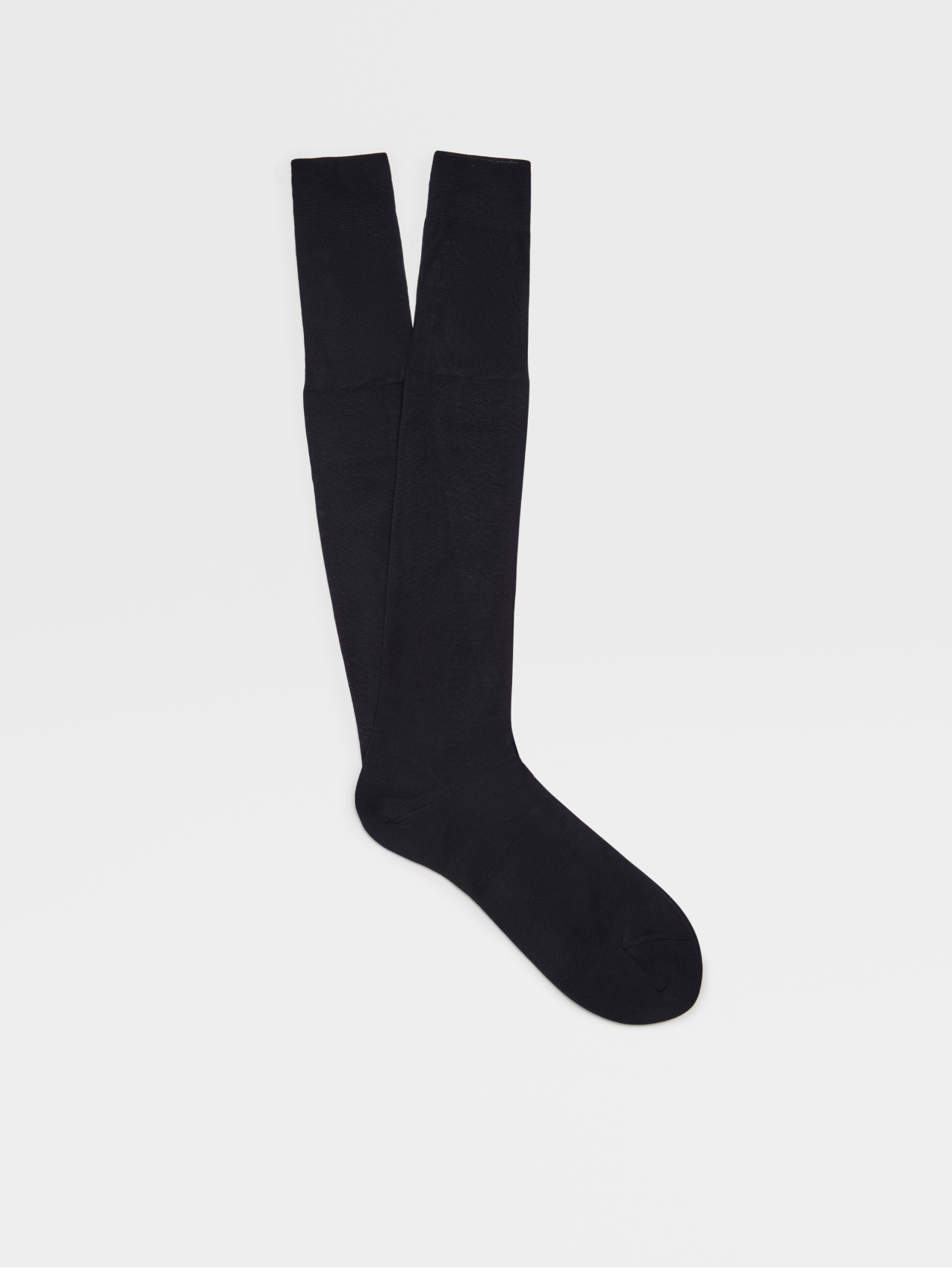 Navy Blue Cotton Knee Socks